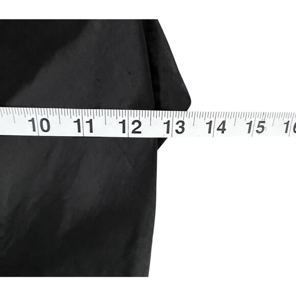 Princess Polly Mini Dress Womens 8 Black Silky Lace Up Back Night Out Flirty - Picture 9 of 15